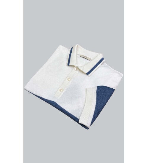 SUIT SARTORIA BEYAZ KISA KOLLU TRİKO T-SHIRT 9023
