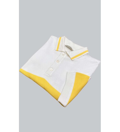 SUIT SARTORIA BEYAZ KISA KOLLU TRİKO T-SHIRT 9023