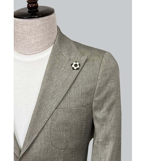 SUIT SARTORIA YEŞİL KETEN CEKET 4344