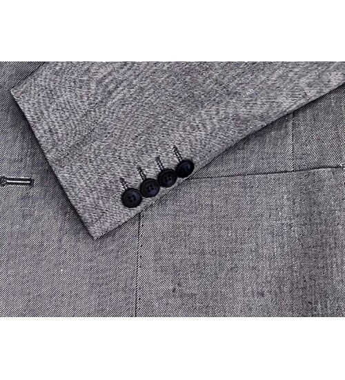 SUIT SARTORIA NAVY BLUE LINEN JACKET 4344