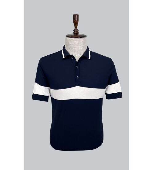 SUIT SARTORIA LACİVERT KISA KOLLU TRİKO T-SHIRT 9023