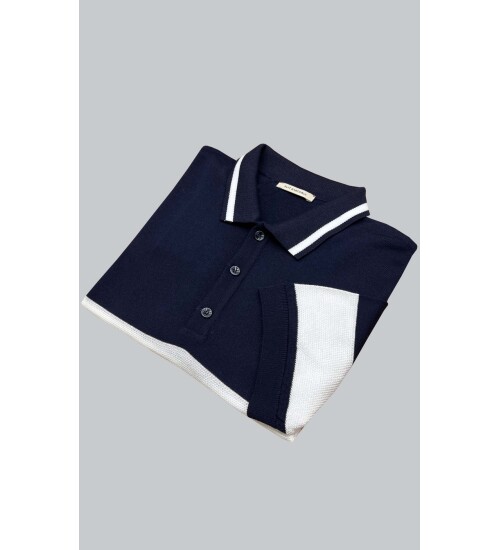 SUIT SARTORIA LACİVERT KISA KOLLU TRİKO T-SHIRT 9023