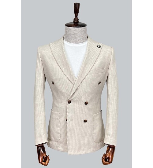 SUIT SARTORIA BEJ KETEN CEKET 4343