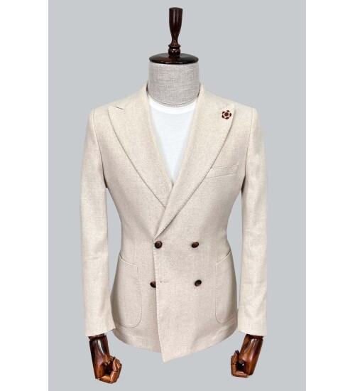 SUIT SARTORIA BEJ KETEN CEKET 4345