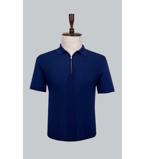SUIT SARTORIA LACİVERT KISA KOLLU TRİKO T-SHIRT 9022