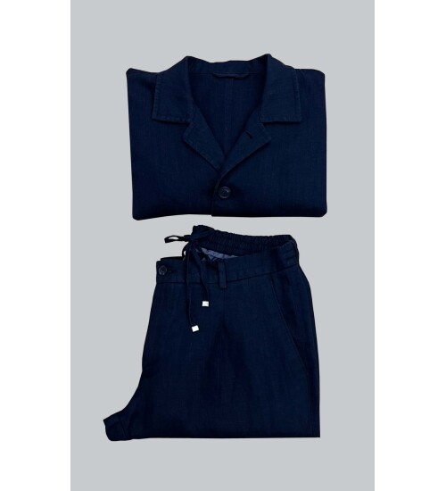 SUIT SARTORIA LACİVERT KETEN TAKIM ELBİSE 2376