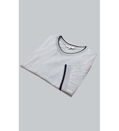 SUIT SARTORIA AÇIK GRİ KISA KOLLU TRİKO T-SHIRT 9017