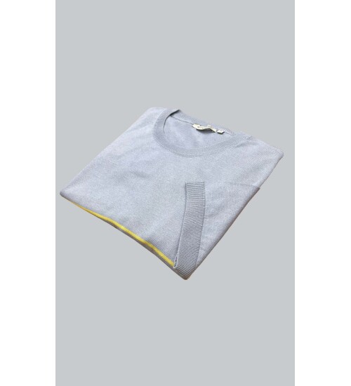SUIT SARTORIA AÇIK GRİ KISA KOLLU TRİKO T-SHIRT 9018