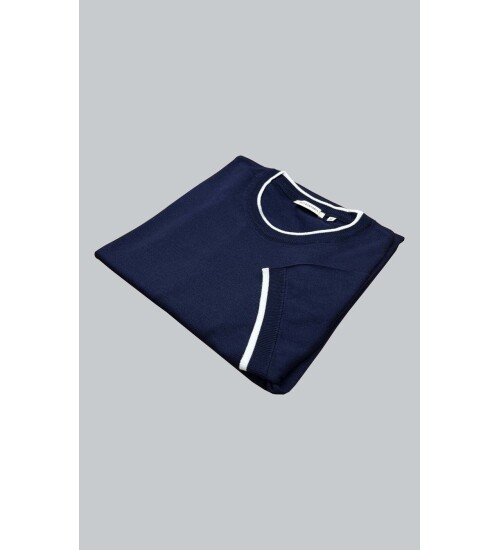 SUIT SARTORIA LACİVERT KISA KOLLU TRİKO T-SHIRT 9017