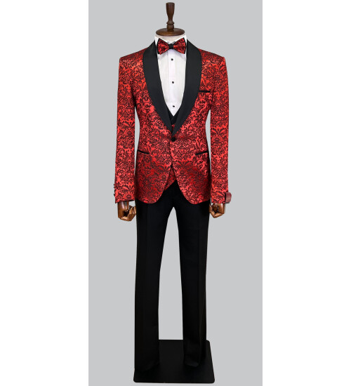 SUIT SARTORIA RED TUXEDO 5496