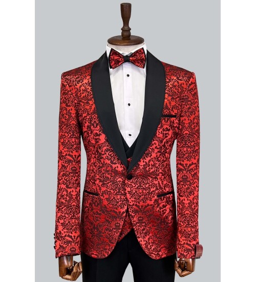 SUIT SARTORIA RED TUXEDO 5496