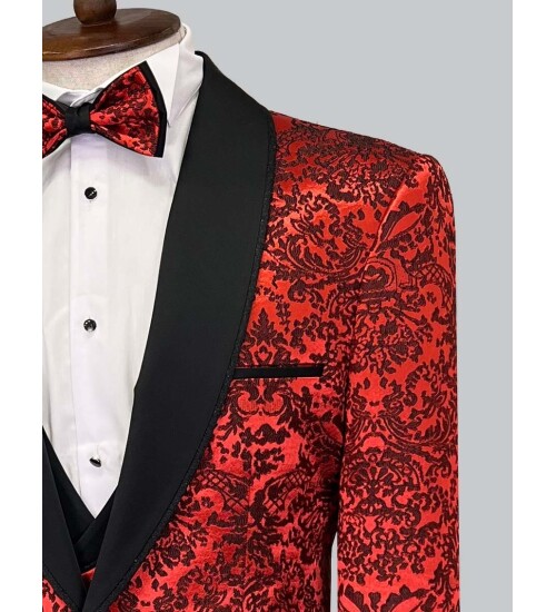 SUIT SARTORIA RED TUXEDO 5496