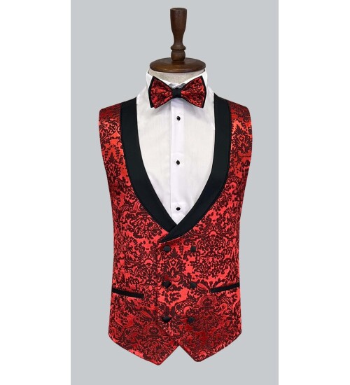 SUIT SARTORIA RED TUXEDO 5496