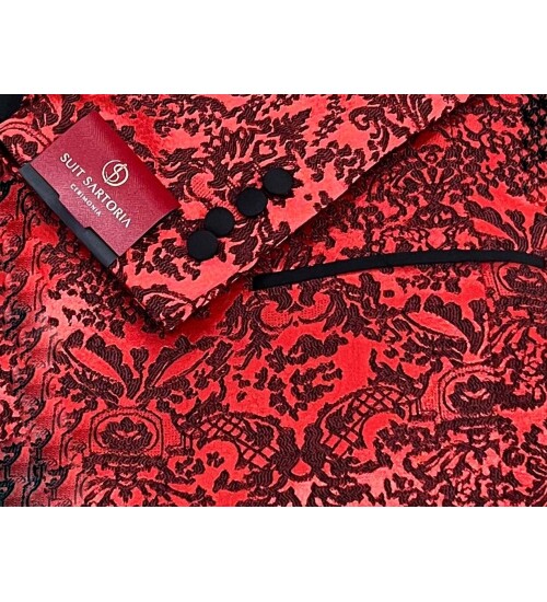SUIT SARTORIA RED TUXEDO 5496
