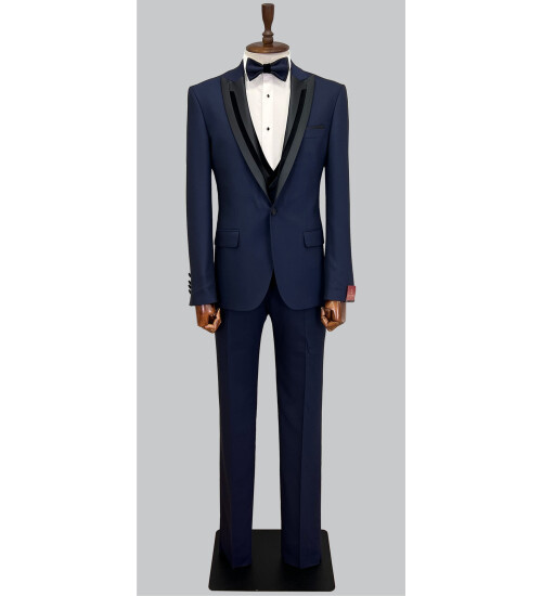 SUIT SARTORIA ÇIKMA YAKA LACİVERT TAKIM ELBİSE 5065