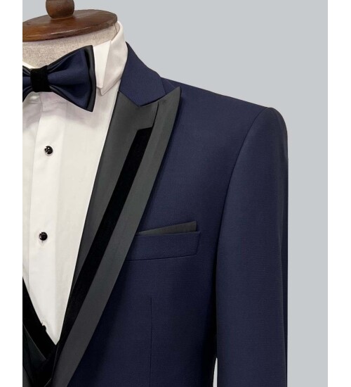 SUIT SARTORIA ÇIKMA YAKA LACİVERT TAKIM ELBİSE 5065