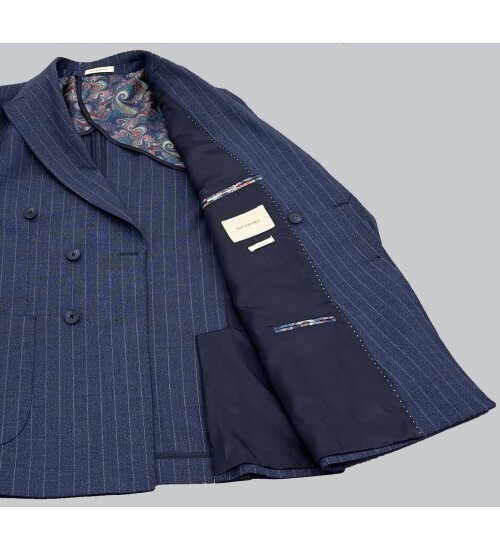 SUIT SARTORIA LACİVERT KETEN KRUVAZE CEKET 4341