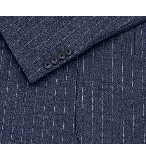 SUIT SARTORIA LACİVERT KETEN KRUVAZE CEKET 4341