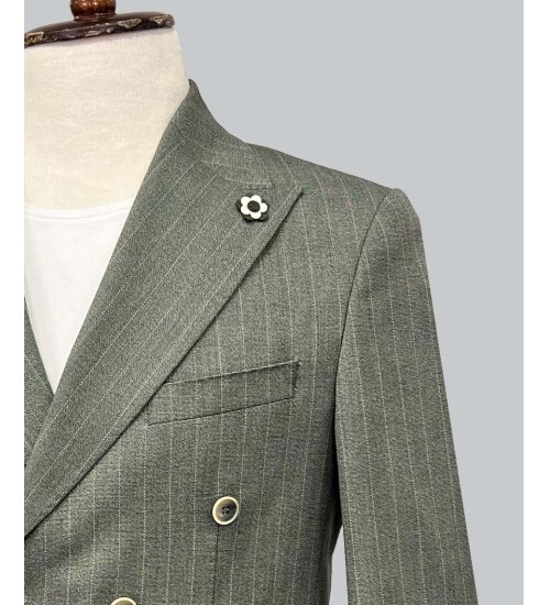 SUIT SARTORIA YEŞİL KETEN KRUVAZE CEKET 4341