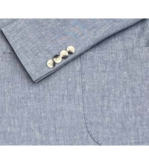 SUIT SARTORIA AÇIK MAVİ KETEN KRUVAZE CEKET 4341