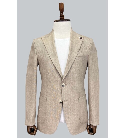 SUIT SARTORIA BEJ KETEN CEKET 4337