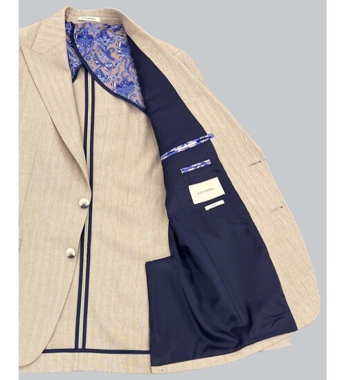 SUIT SARTORIA BEJ KETEN CEKET 4337