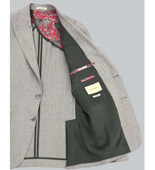 SUIT SARTORIA LIGHT GREY LINEN JACKET 4337