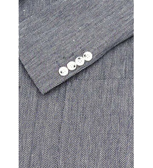 SUIT SARTORIA LACİVERT KETEN CEKET 4337