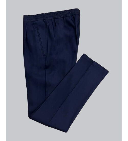 SUIT SARTORIA NAVY BLUE LINEN SUIT 4358