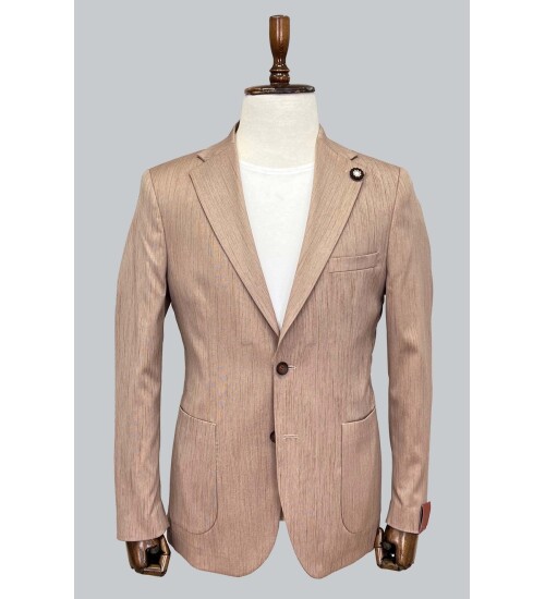 SUIT SARTORIA LIGHT BROWN JACKET 4332