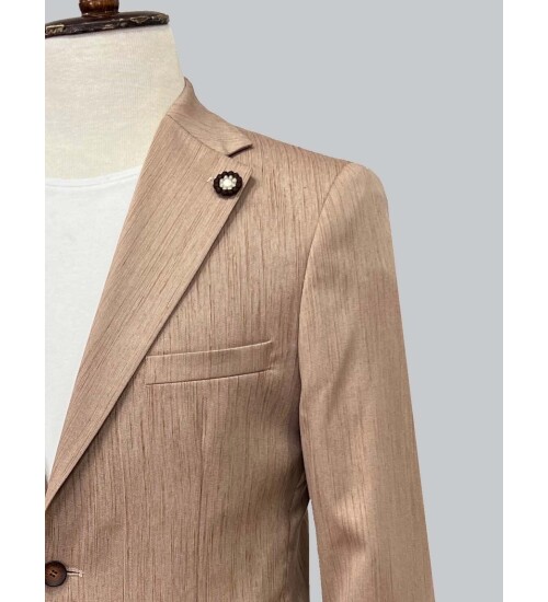 SUIT SARTORIA LIGHT BROWN JACKET 4332