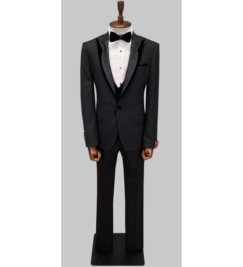 SUIT SARTORIA BLACK TUXEDO 5063