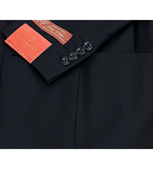 SUIT SARTORIA BLACK WOOL SUIT 2335