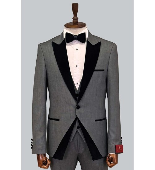 SUIT SARTORIA DARK GREY TUXEDO 5328
