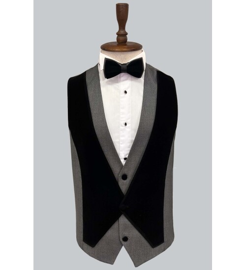 SUIT SARTORIA DARK GREY TUXEDO 5328