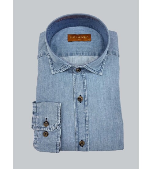 SUIT SARTORIA LIGHT BLUE JEAN 6059