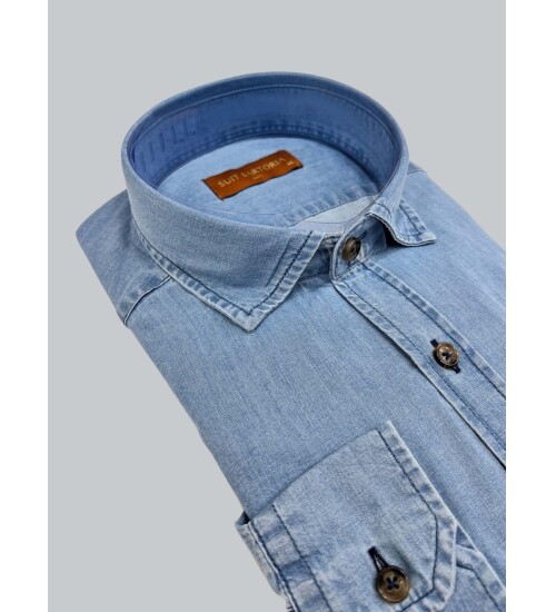 SUIT SARTORIA LIGHT BLUE JEAN 6059