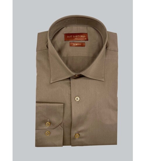 SUIT SARTORIA AÇIK KAHVERENGİ GÖMLEK 6058