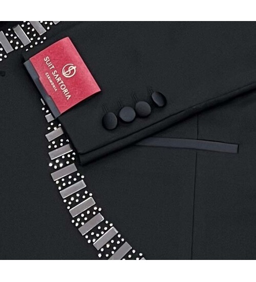 SUIT SARTORIA BLACK TUXEDO 5516