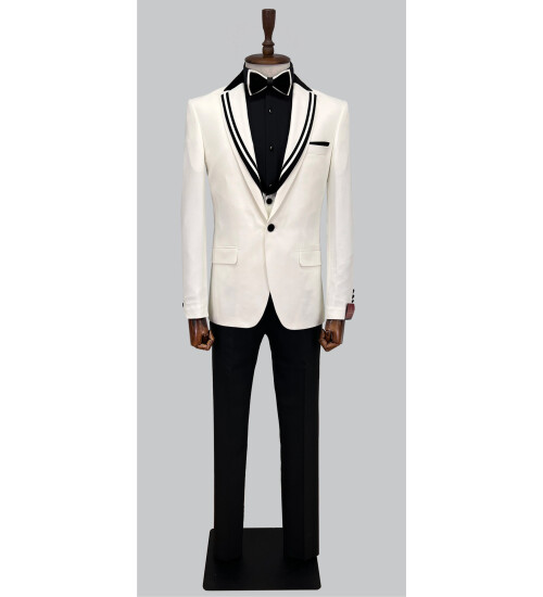 SUIT SARTORIA BEYAZ DAMATLIK 5064