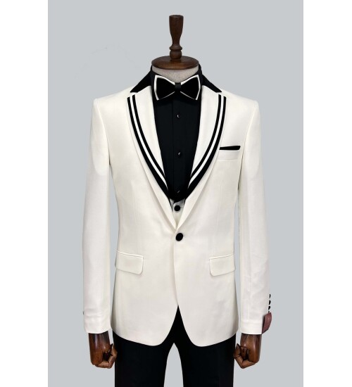 SUIT SARTORIA BEYAZ DAMATLIK 5064