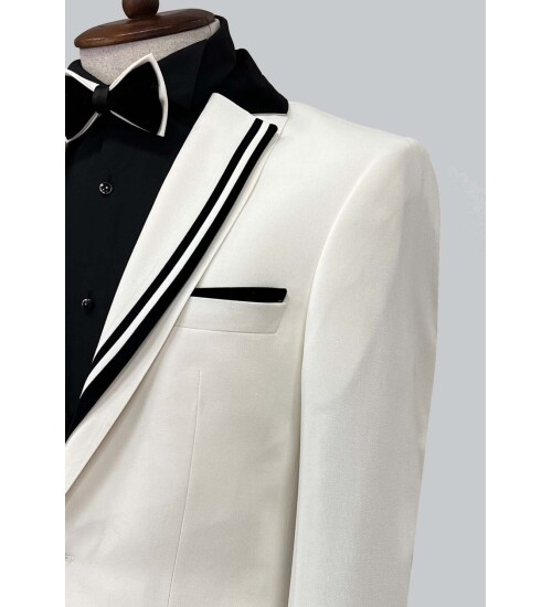 SUIT SARTORIA BEYAZ DAMATLIK 5064