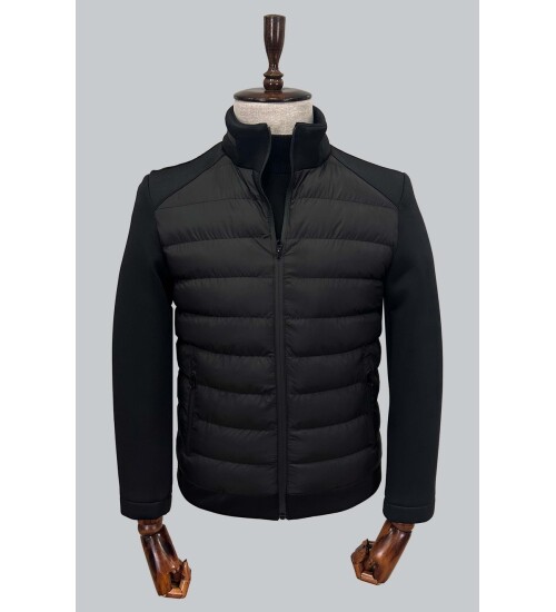 HAKİM YAKA SİYAH MONT 8084
