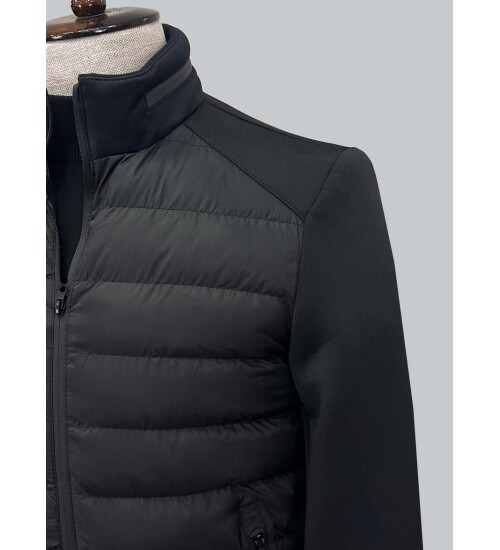 HAKİM YAKA SİYAH MONT 8084