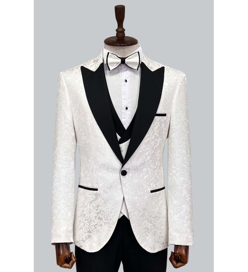 SUIT SARTORIA BEYAZ DAMATLIK 5498