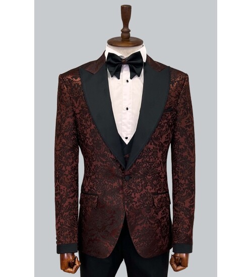 SUIT SARTORIA BROWN TUXEDO 5497