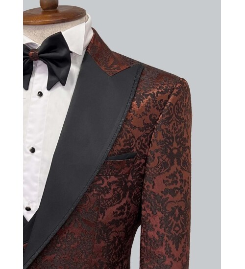 SUIT SARTORIA BROWN TUXEDO 5497