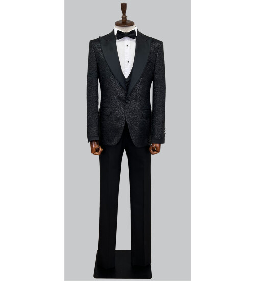 SUIT SARTORIA BLACK TUXEDO 5497