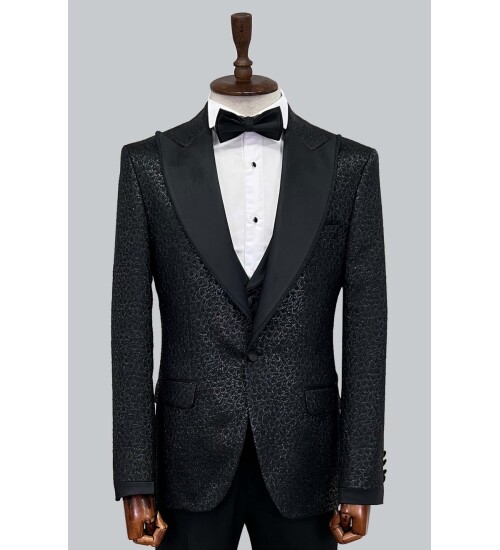 SUIT SARTORIA BLACK TUXEDO 5497