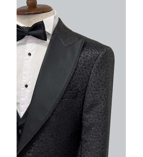 SUIT SARTORIA BLACK TUXEDO 5497
